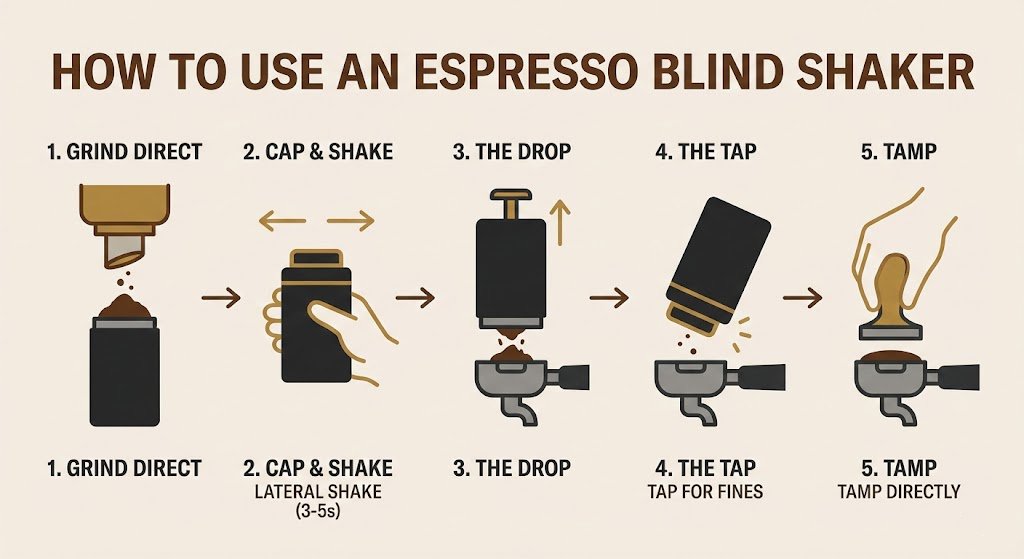 How to Use an Espresso Blind Shaker Correctly