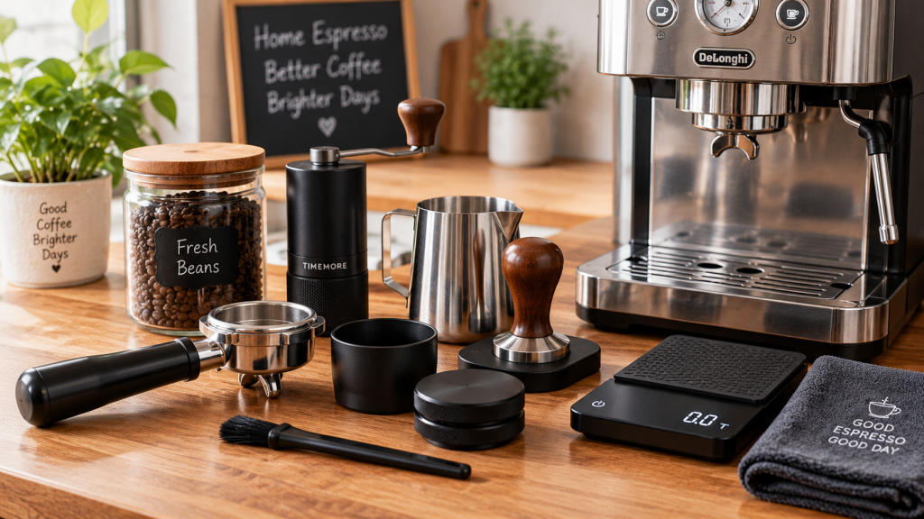 home espresso accessories for beginners
