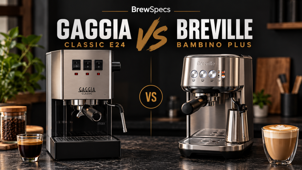 Gaggia Classic E24 vs Breville Bambino Plus